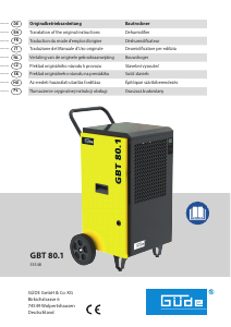 Manual Güde GBT 80.1 Dehumidifier