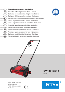 Mode d’emploi Güde GVZ 1431 2in1 Scarificateur