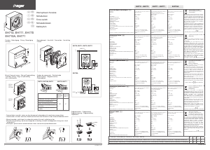 Manual Hager EH770 Time Switch