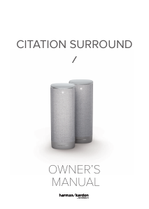 Manual Harman Kardon Citation Surround Speaker