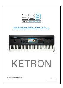 Manual Ketron SD9 Digital Keyboard