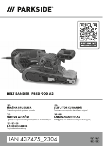 Manual Parkside IAN 437475 Şlefuitor cu bandă