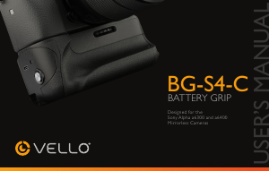 Handleiding Vello BG-S4-C Battery grip