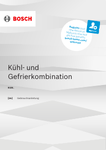 Bedienungsanleitung Bosch KGN362IBF Kühl-gefrierkombination