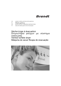 Mode d’emploi Brandt ETE6110K Sèche-linge