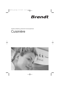 Mode d’emploi Brandt KGP710W Cuisinière