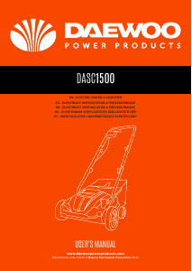 Manual Daewoo DASC1500 Lawn Raker