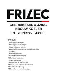 Handleiding Frilec BERLIN328-E-080E Koelkast