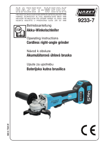 Manual Hazet 9233-7 Angle Grinder