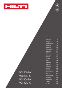 Handleiding Hilti VC 40M-X Stofzuiger