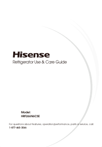 Manual Hisense HRF266N6CSE Fridge-Freezer