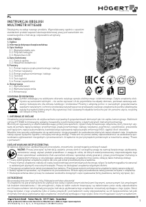 Instrukcja Högert HT1E600 Multimetr