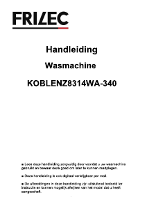 Manual Frilec KOBLENZ8314WA-340 Washing Machine