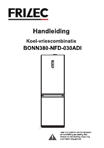 Handleiding Frilec BONN380-NFD-030ADI Koel-vries combinatie
