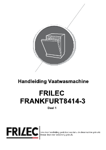 Handleiding Frilec FRANKFURT8414-3 Vaatwasser