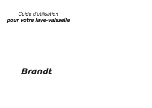 Mode d’emploi Brandt AK100 Lave-vaisselle