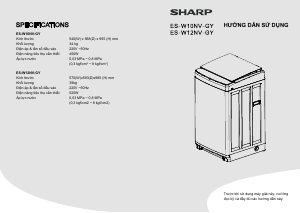 Hướng dẫn sử dụng Sharp ES-W10NV-GY Máy giặt