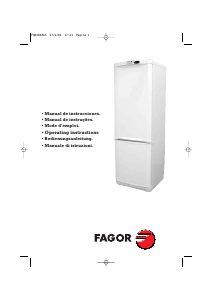 Mode d’emploi Fagor FC-68NFUK Réfrigérateur combiné