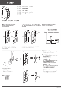 Handleiding Hager EH010 Schakelklok