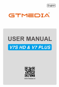 Manual Gtmedia V7 Plus Digital Receiver