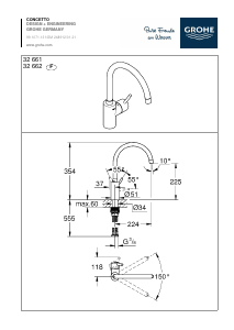 Bruksanvisning Grohe Concetto Blandare