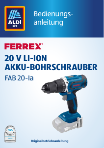 Bedienungsanleitung Ferrex FAB 20-la Bohrschrauber