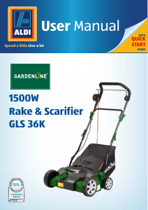 Manual Gardenline GLS 36K Lawn Raker