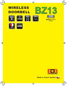 Instrukcja Elektrobock BZ13 Dzwonek do drzwi