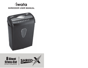 Manual Iwata SHRED-X SOHO Paper Shredder