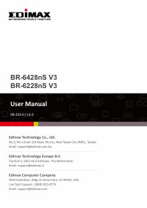 Manual Edimax BR-6228nS V3 Router