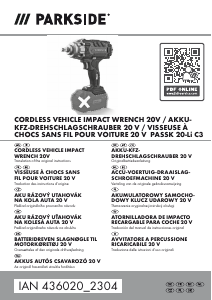 Manual de uso Parkside IAN 436020 Llave de impacto