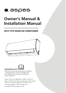 Manual Aspes AAS1240 Air Conditioner