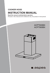 Manual de uso Aspes ACPT900BX Campana extractora