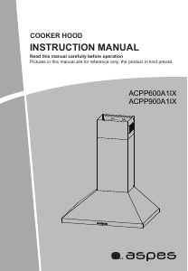 Manual Aspes ACPP900A1IX Cooker Hood