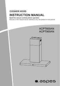 Manual de uso Aspes ACPT900AN Campana extractora