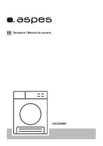 Manual de uso Aspes ASC800BD Secadora