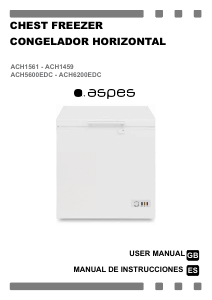 Manual de uso Aspes ACH1459 Congelador