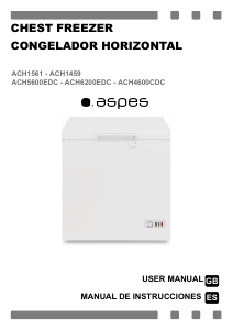 Manual de uso Aspes ACH4600CDC Congelador