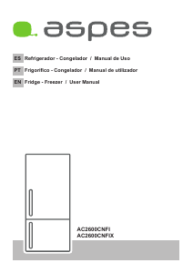 Manual Aspes AC2600CNFIX Fridge-Freezer