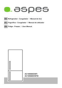 Manual de uso Aspes AC185600CNFIX Frigorífico combinado