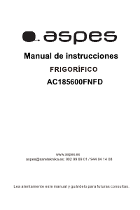 Manual Aspes AC185600FNFD Fridge-Freezer