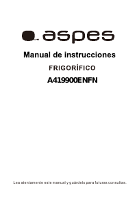 Manual de uso Aspes A419900ENFN Frigorífico combinado