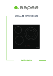 Manual de uso Aspes AV2300 Placa