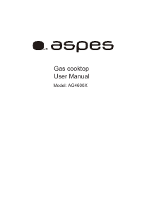 Handleiding Aspes AG4600X Kookplaat