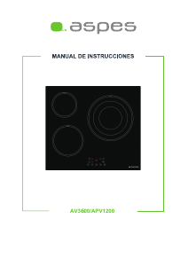 Manual Aspes AV3600 Hob