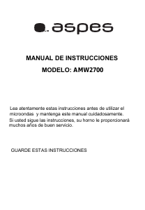 Manual Aspes AMW2700 Microwave