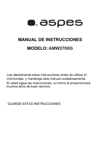 Manual Aspes AMW2700G Micro-onda