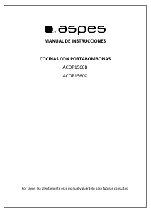Manual de uso Aspes ACOP1560B Cocina