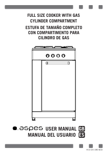 Manual de uso Aspes AKG3500PB Cocina