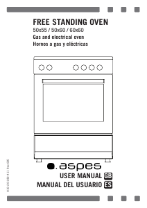 Manual de uso Aspes AKG4500X Cocina